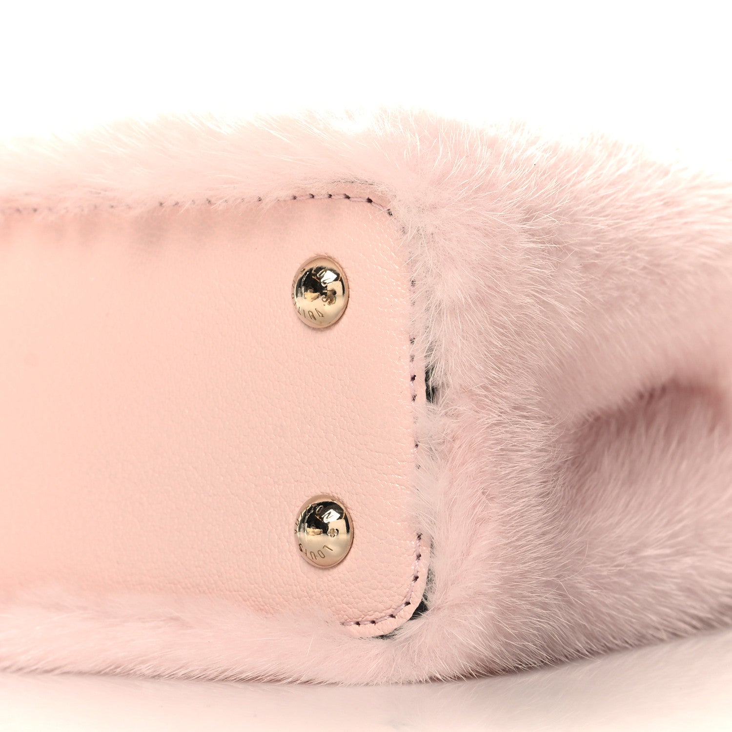 Louis Vuitton Mink Calfskin Goatskin Capucines Mini Rosewater Pink 9 of 9