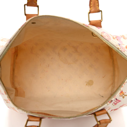 Louis Vuitton Watercolor Aquarelle Speedy 35 White 5 of 14