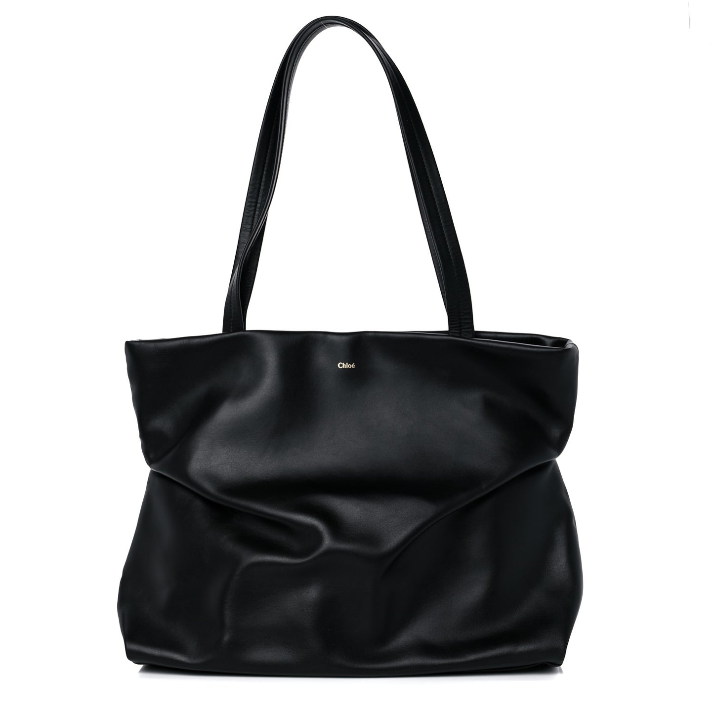 Calfskin Judy East West Tote Black