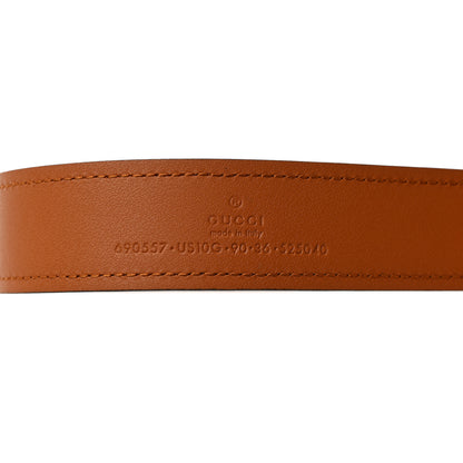Gucci Ciny Lux Calfskin Blondie 30mm Belt 90 36 Blondie Cognac 3 of 5