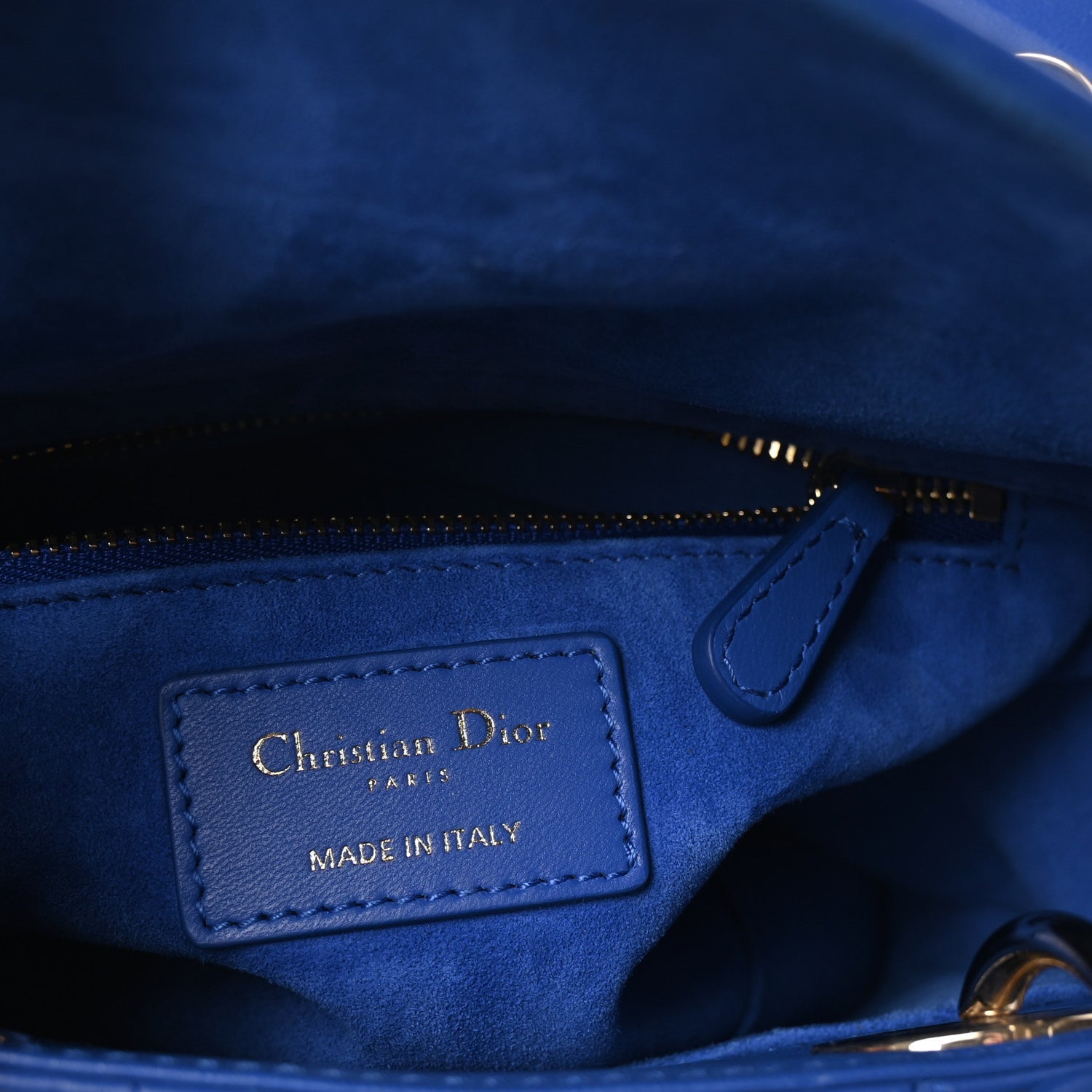 Christian Dior Lambskin Cannage Small My ABCDior Lady Dior Blue 6 of 9