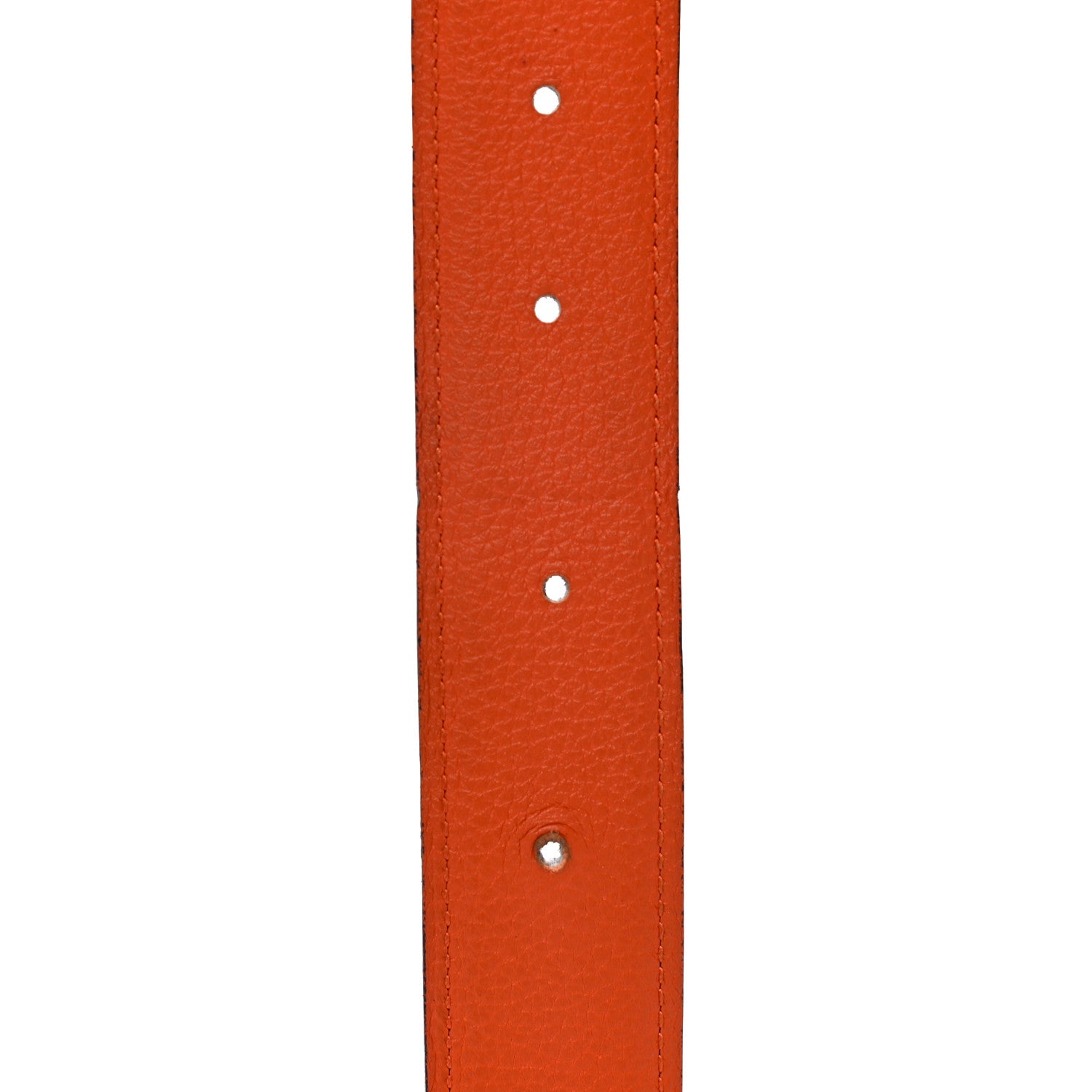 Hermes Box Togo 32mm Belt Strap 90 Black Orange 4 of 8