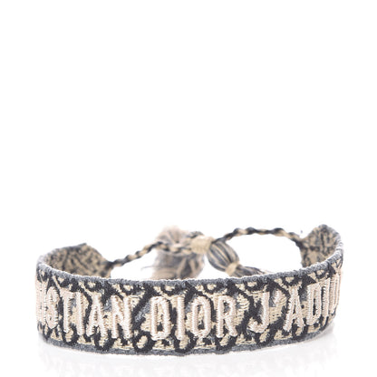 Christian Dior Woven Cotton J'Adior Friendship Bracelet Set Navy 3 of 7