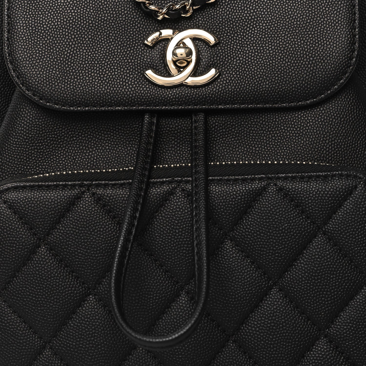 Chanel Caviar Quilted Business Affinity Backpack Black 8 of 10