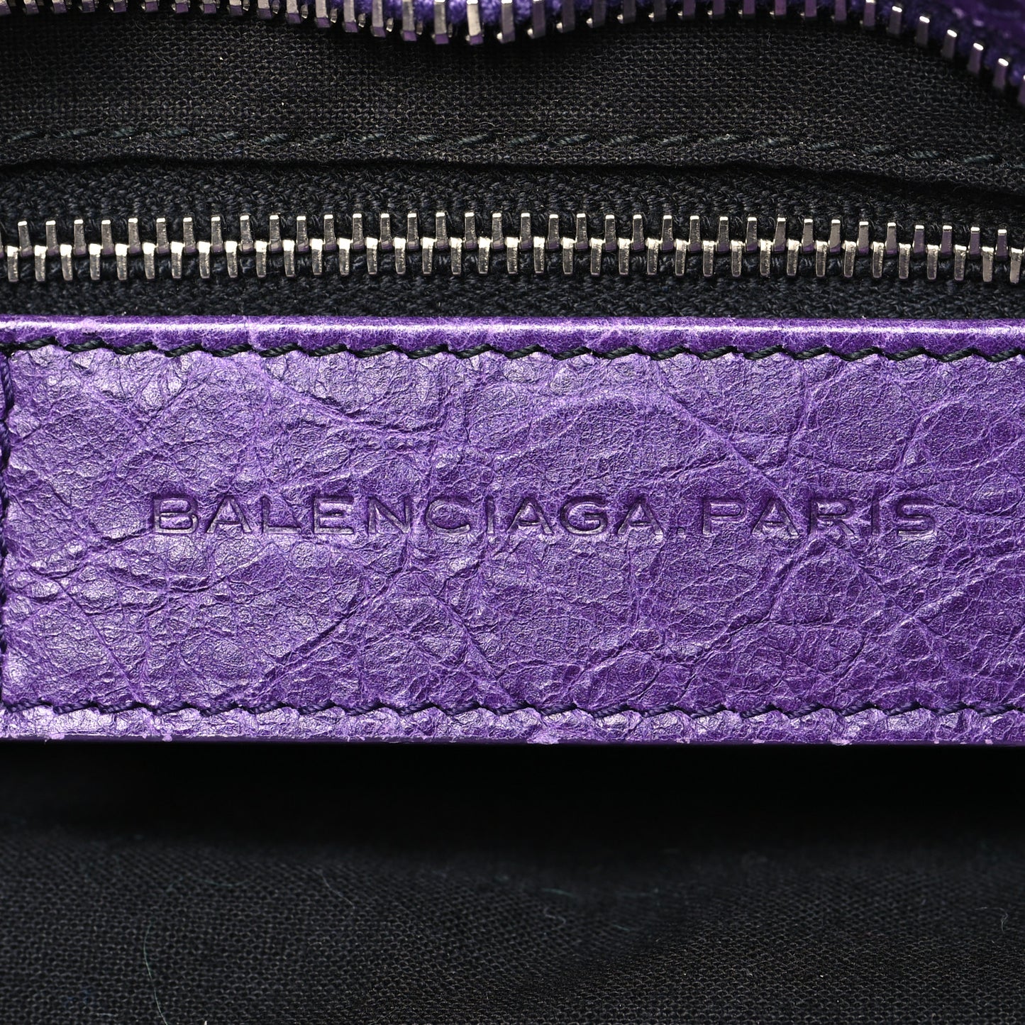 Agneau Giant 12 Silver Hardware City Dark Violet