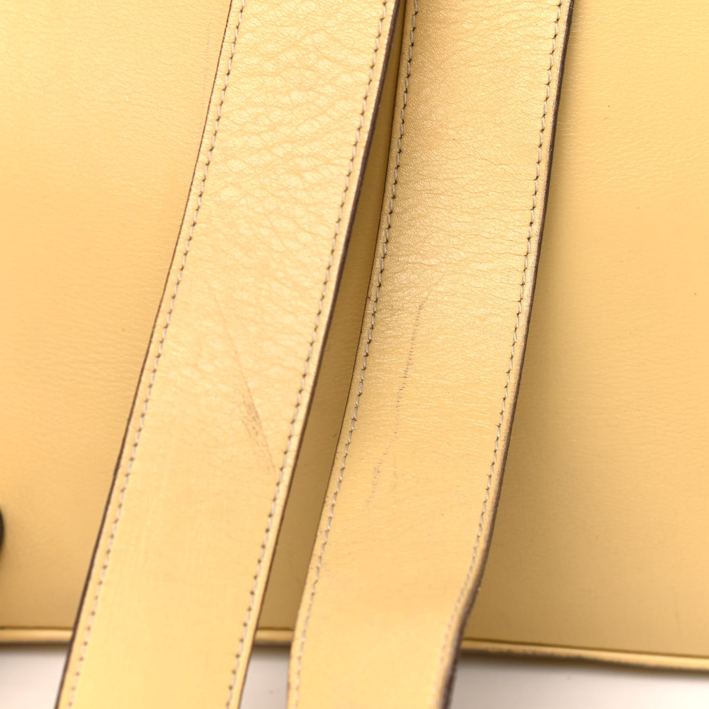 Calfskin Bamboo Medium Backpack Yellow