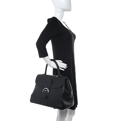 Delvaux Grained Calfskin GM Brillant Satchel Black 2 of 15