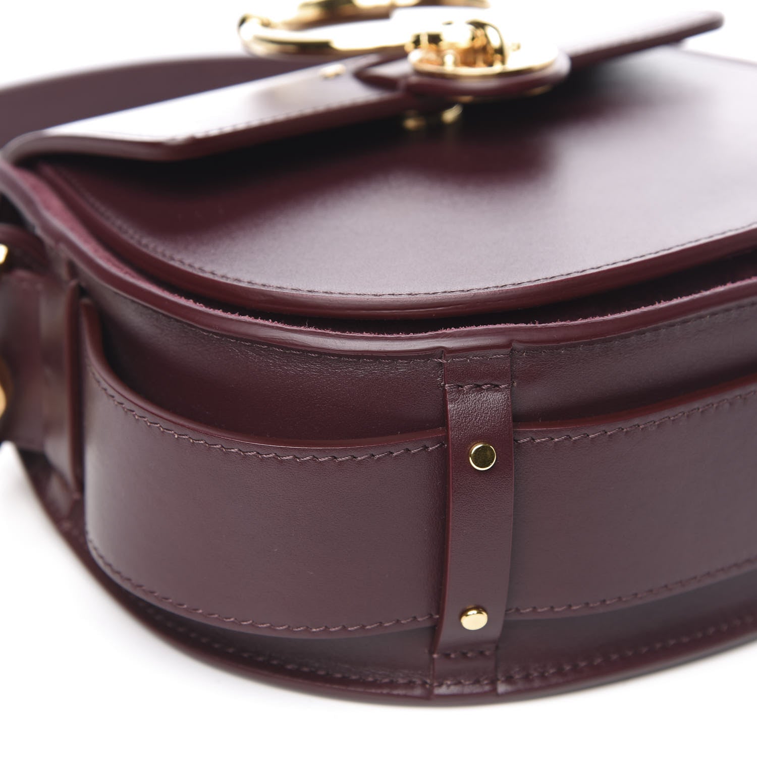 Chloe Calfskin Small Tess Bag Burnt Brown 9 of 10