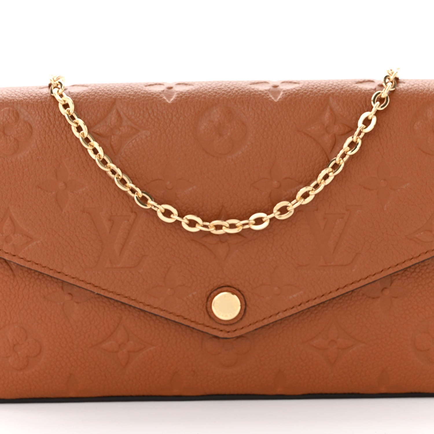 Louis Vuitton Empreinte Pochette Felicie Chain Wallet Cognac 8 of 11