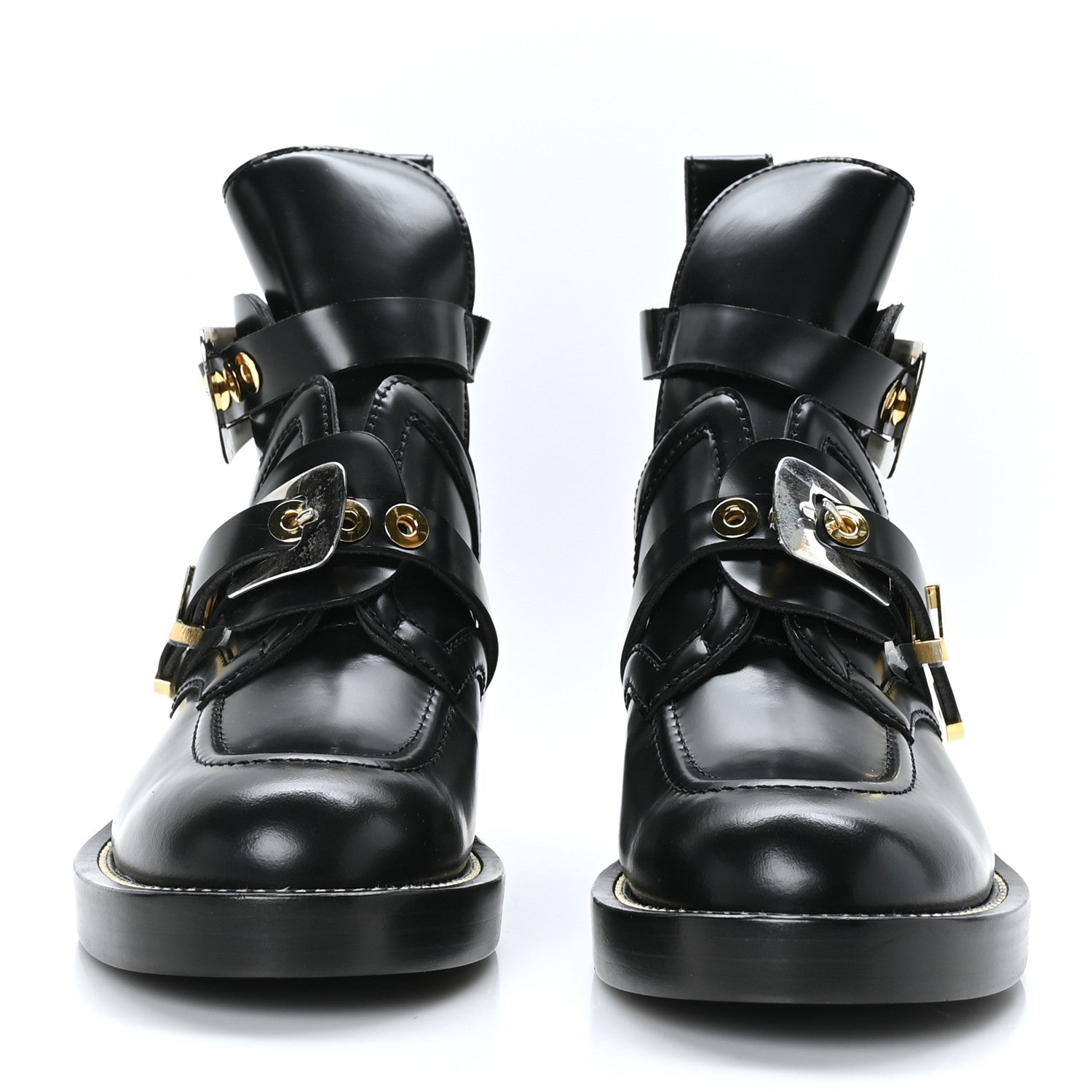 Balenciaga Brushed Calfskin Ceinture Ankle Boots 40 Black 2 of 6