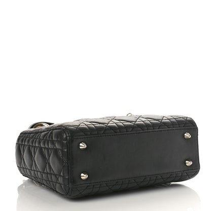 Christian Dior Lambskin Cannage Small My ABCDior Lady Dior Black 4 of 8