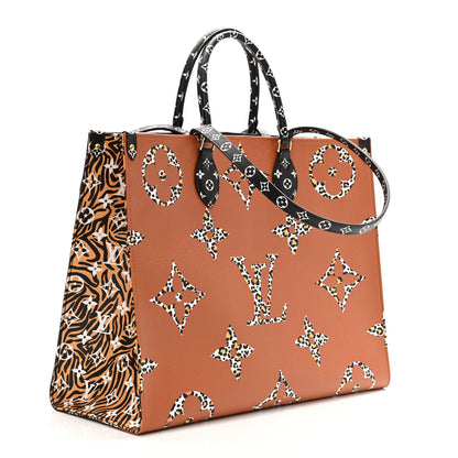 Louis Vuitton Monogram Giant Jungle Onthego GM Black 3 of 10