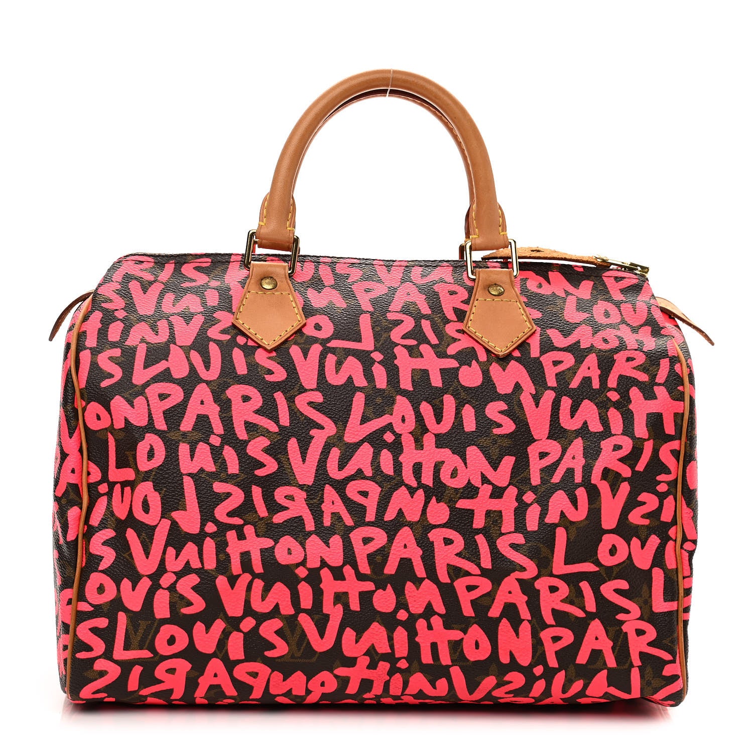 Louis Vuitton Monogram Graffiti Speedy 30 Fuchsia 1 of 10