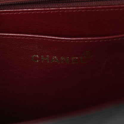 Chanel Lambskin Quilted XL Jumbo Single Flap Black 6 of 10