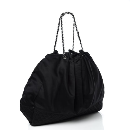 Chanel Satin Melrose Hobo Black 3 of 9