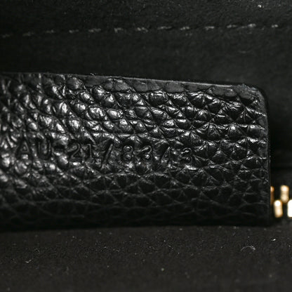 Salvatore Ferragamo Hammered Calfskin Firenze East West Tote Bag Black 7 of 10