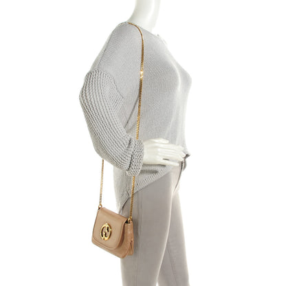 Gucci Dollar Calfskin Small 1973 Chain Shoulder Bag Camelia 2 of 7