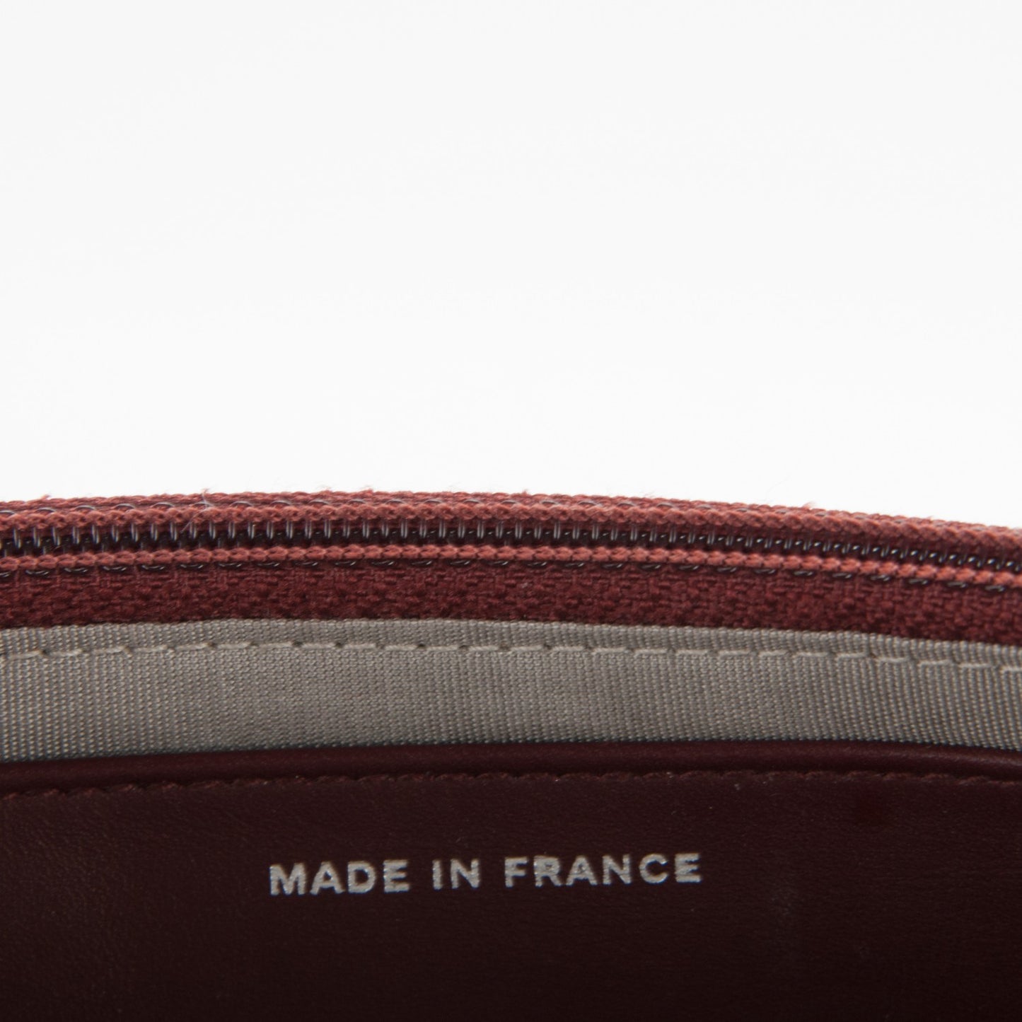 Caviar Half Moon Wallet On Chain WOC Dark Red