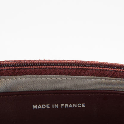 Chanel Caviar Half Moon Wallet On Chain WOC Dark Red 8 of 11
