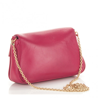 Fendi Nappa Fendista Pouchette Crossbody Fuxia Scuro 3 of 7