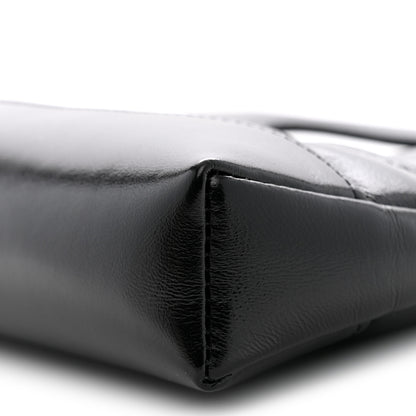 Chanel Shiny Crumpled Calfskin Quilted Nano 31 Shopping Bag Black 10 of 11
