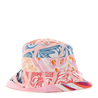 Hermes Silk Carla Patchwork Bucket Hat 57 1 of 8