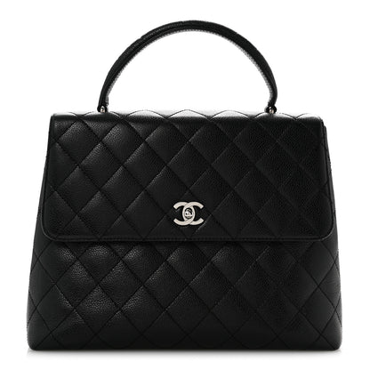 Chanel Caviar Quilted Jumbo Kelly Flap Black 1 of 16
