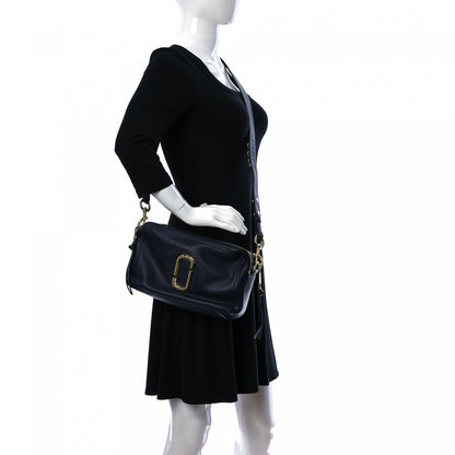 Marc Jacobs Supple Natural Grain Calfskin The Softshot 27 Bag Navy 2 of 11