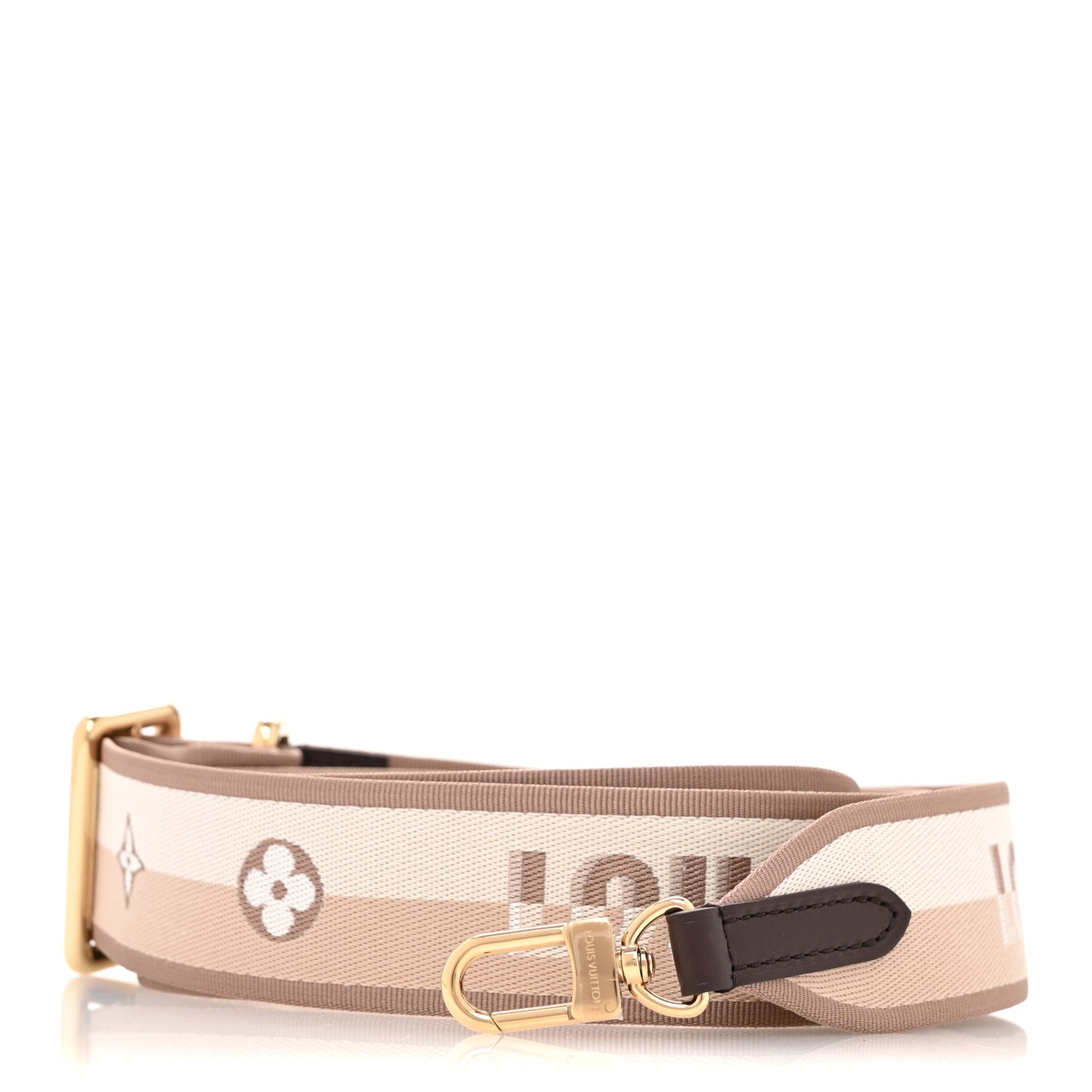 Jacquard Speedy Bandouliere 20 Shoulder Strap Beige Brown