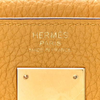 Hermes Togo Kelly Retourne 32 Jaune Ambre 6 of 12