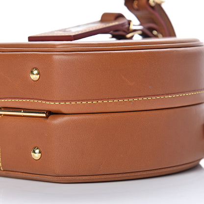 Louis Vuitton Calfskin Catogram Petite Boite Chapeau Tan 8 of 11