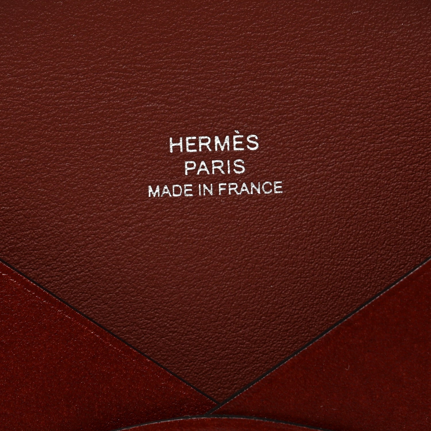 Hermes Box Calvi Card Case Rouge H 6 of 7