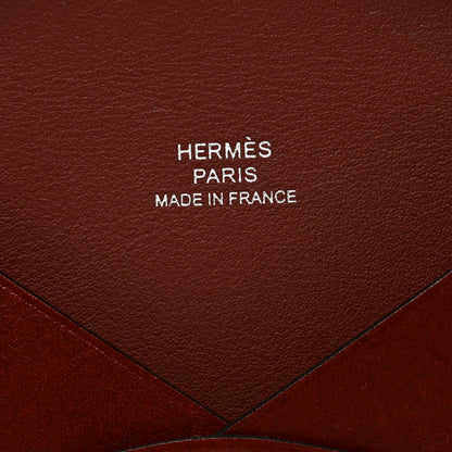 Hermes Box Calvi Card Case Rouge H 6 of 7
