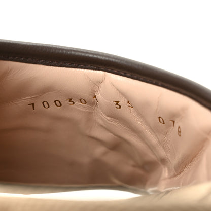 Gucci Monogram Jumbo GG Nappa Samoa Platform 40mm Slide Sandals 35 Camel Ebony New Acero 8 of 8