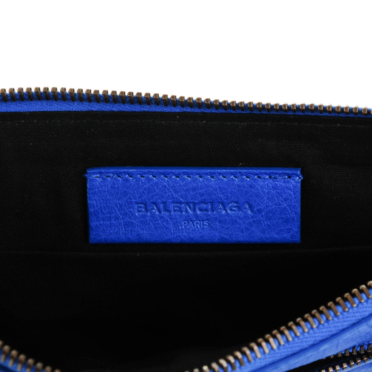 Balenciaga Agneau Arena Classic Hardware Small Pouch Bleu Lazuli 6 of 7