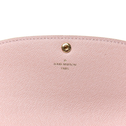 Louis Vuitton Damier Azur Emilie Wallet Rose Ballerine 6 of 9