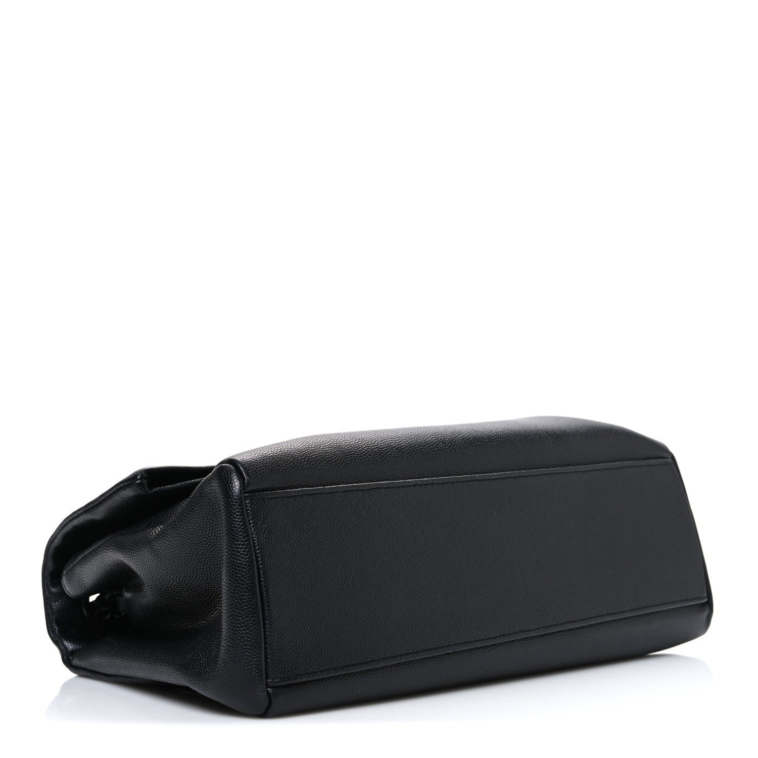Saint Laurent Grain De Poudre Medium West Hollywood Monogram Fold-Over Bag Black 4 of 11