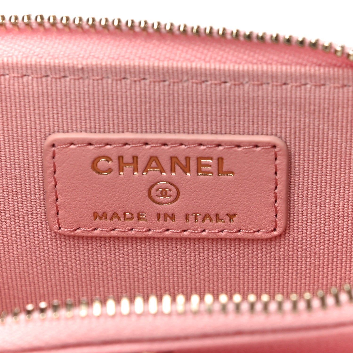 Chanel Caviar Quilted Compact Zipped Wallet Pink 7 of 12