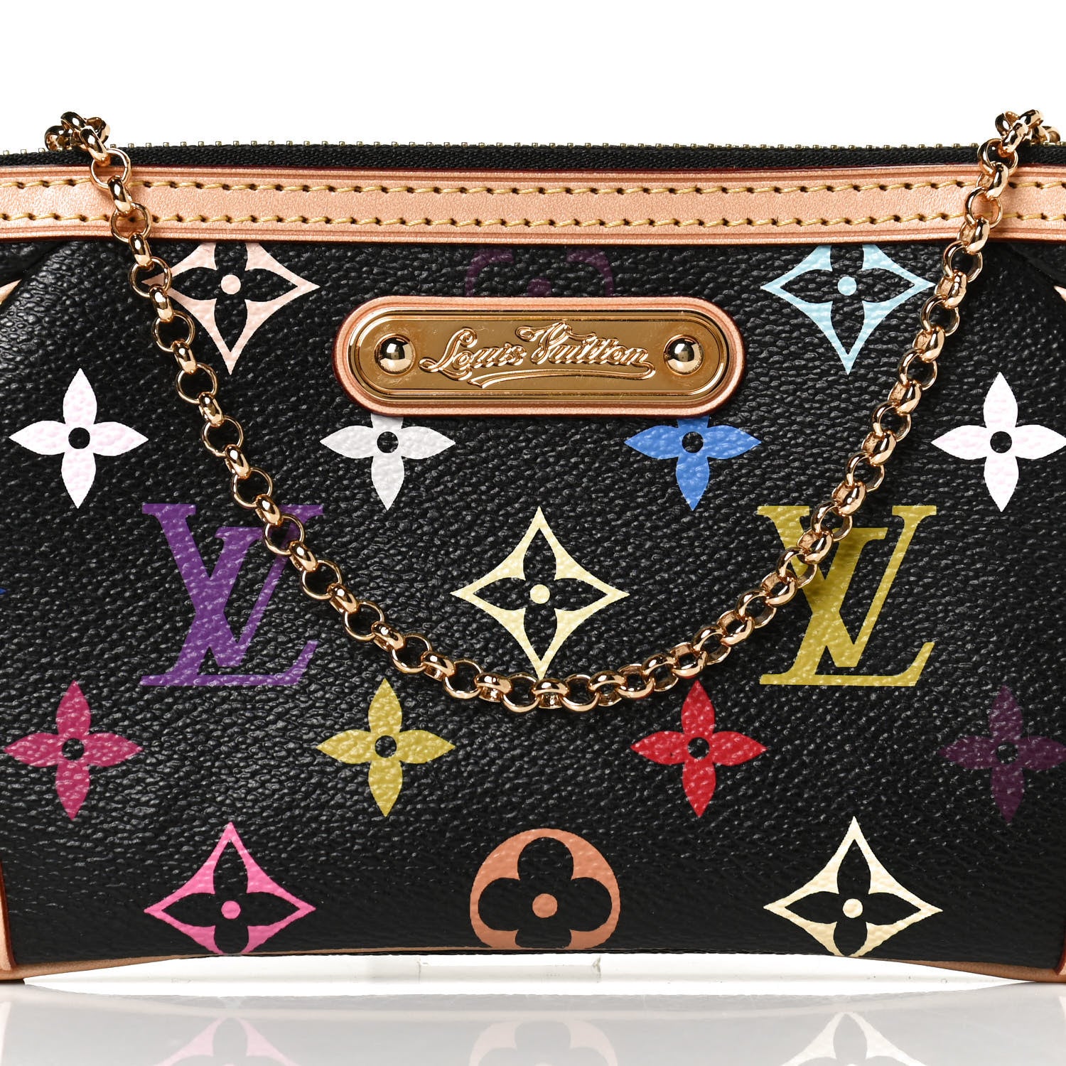 Louis Vuitton Monogram Multicolor Pochette Milla MM Black 7 of 10