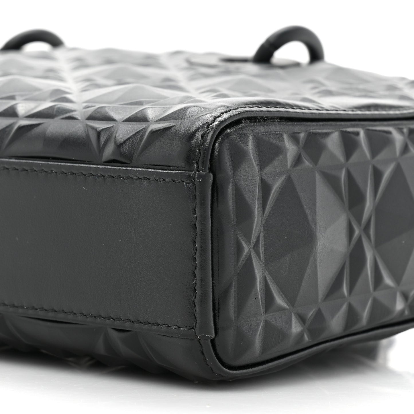 Calfskin Cannage Diamond Medium Lady D-Joy Black