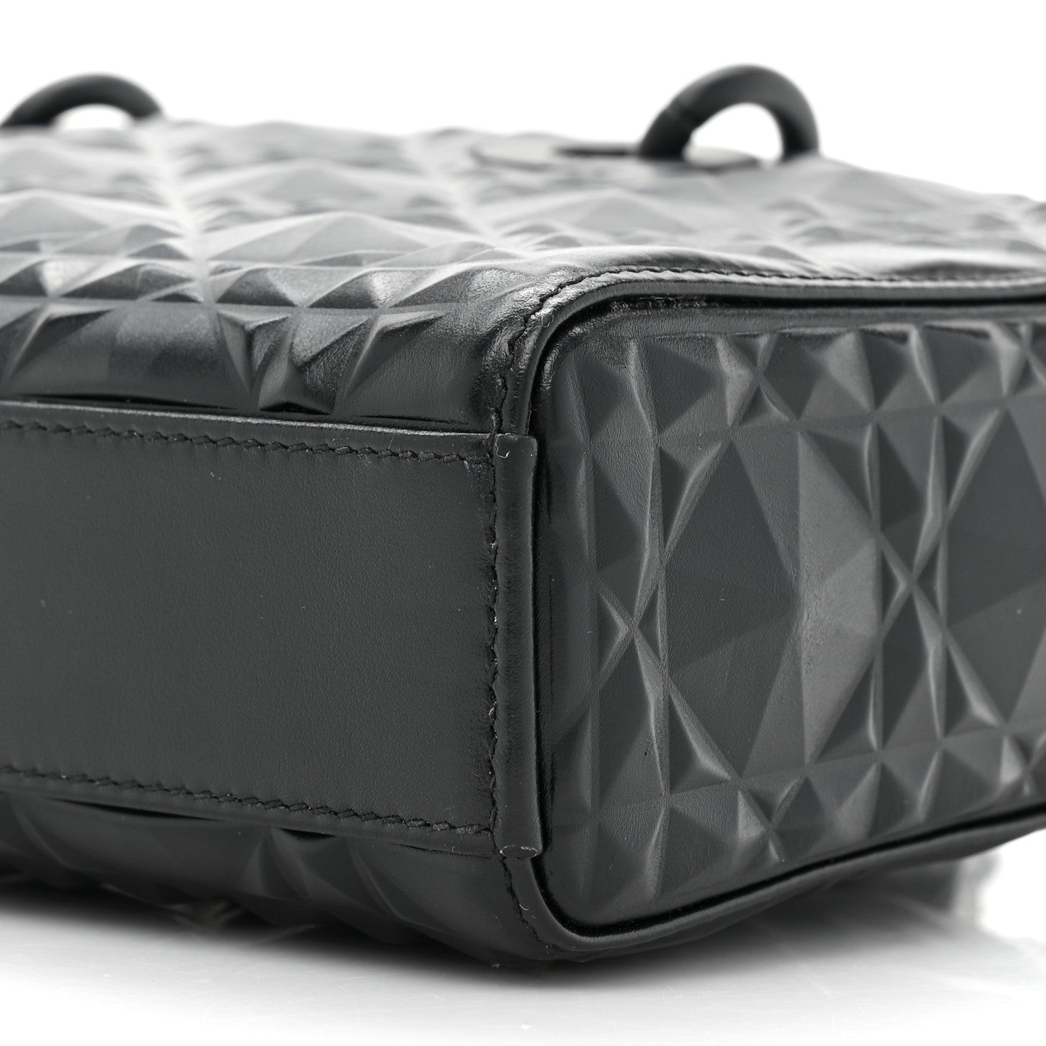 Christian Dior Calfskin Cannage Diamond Medium Lady D-Joy Black 7 of 14