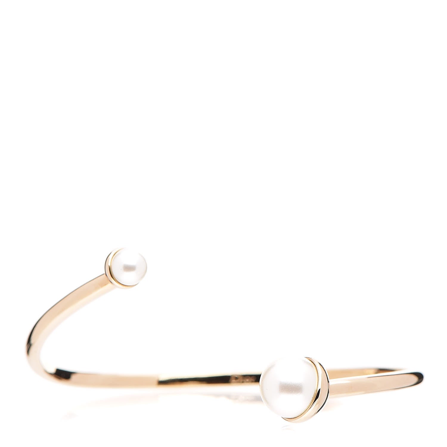 Christian Dior Pearl Cuff Gold 1 of 5