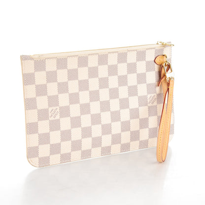 Louis Vuitton Damier Azur Neverfull MM GM Pochette 3 of 8
