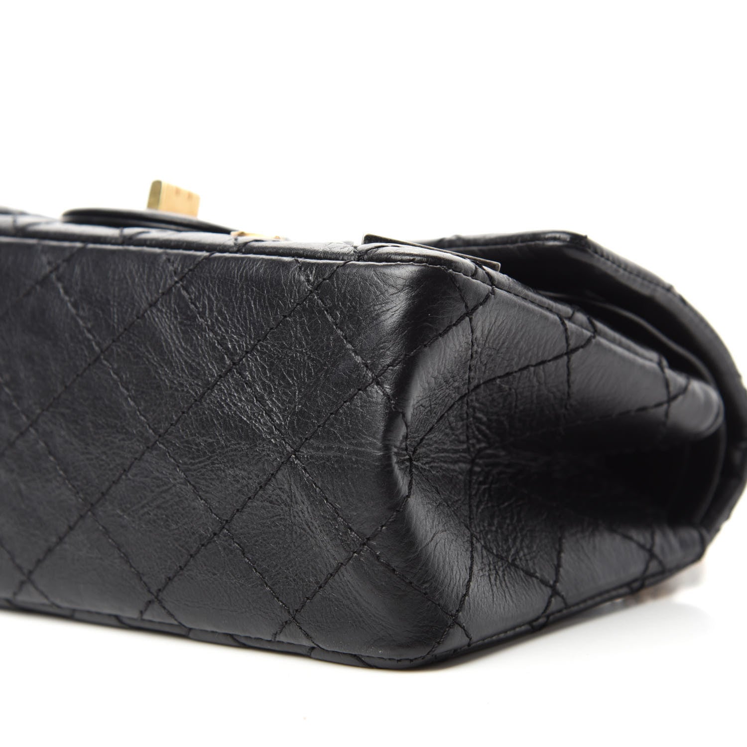 Chanel Aged Calfskin Casino 2.55 Reissue 224 Flap Black 8 of 14