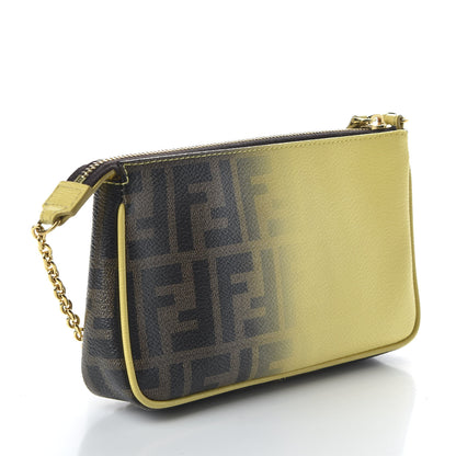 Fendi Zucca Spalmati Ombre Pochette Tobacco Cedro 3 of 11