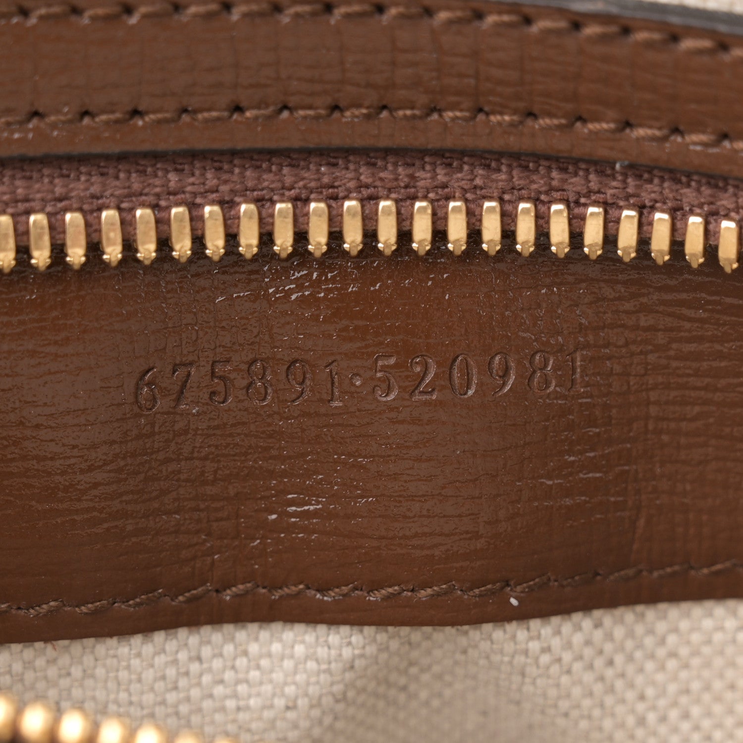 Gucci GG Supreme Monogram Azalea Calfskin Retro Interlocking G Messenger Shoulder Bag Beige Ebony Brown Sugar 7 of 11