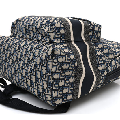 Christian Dior Oblique Diortravel Backpack Blue 10 of 10