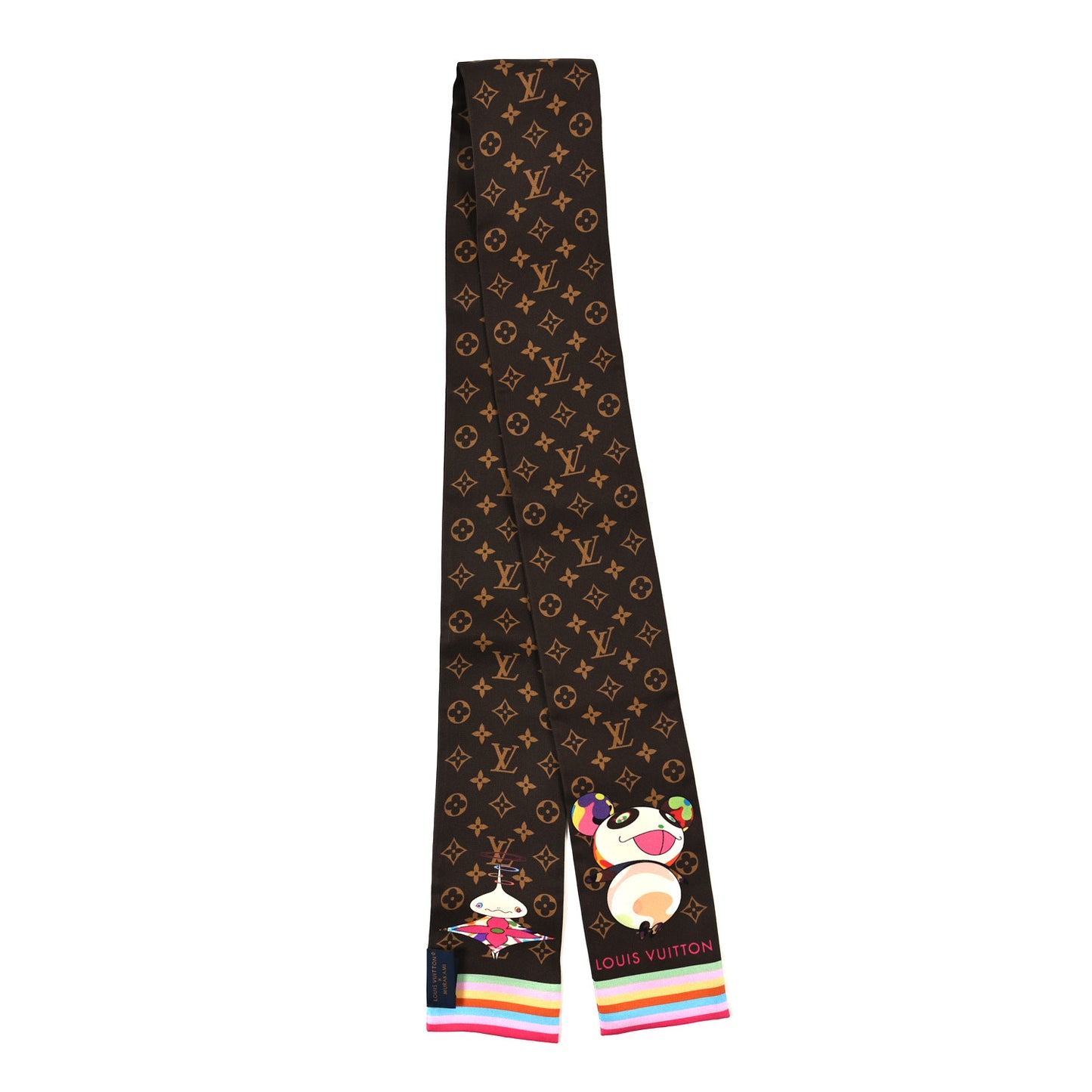 LV X TM Silk Monogram Superflat Character Bandeau Brown