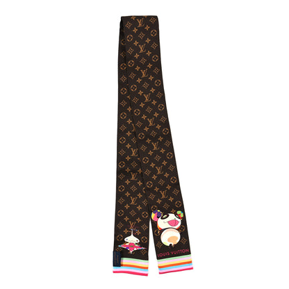 Louis Vuitton LV X TM Silk Monogram Superflat Character Bandeau Brown 2 of 3