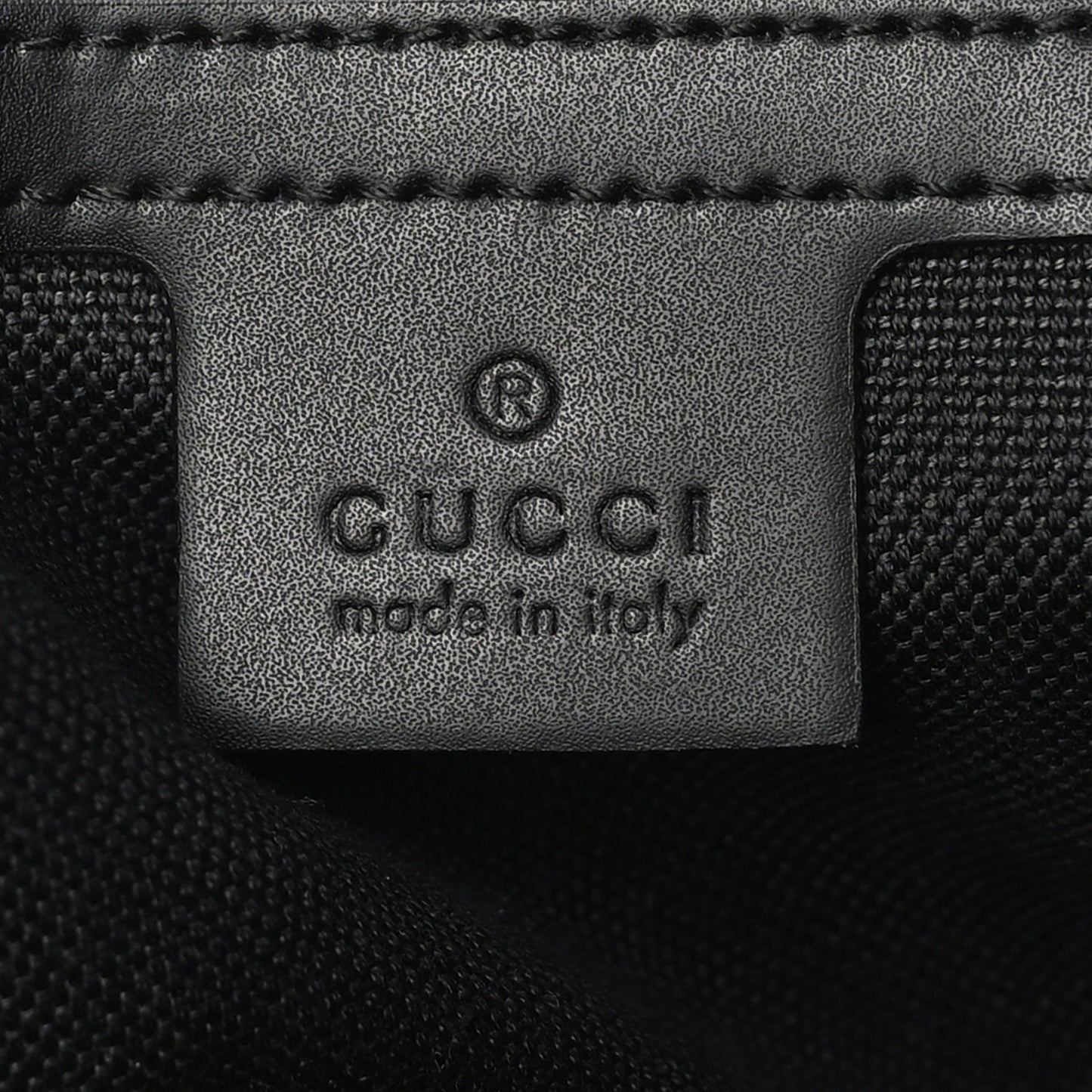 GG Supreme Monogram Appia Calfskin Web Flat Messenger Bag Black Grey